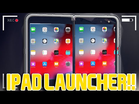 MICROSOFT SURFACE DUO ITHEME REVIEW! BEST IPAD LAUNCHER ON THE PLAYSTORE!