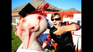 The Cold Steel Heavy Machete Test!  Zombie Apocalypse Survival!  How to Kill a Zombie.