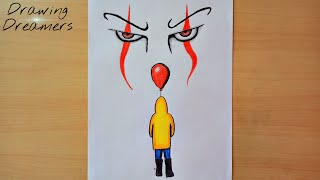 How to Draw PENNYWISE || Step by Step || IT