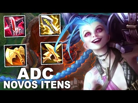 JINX NOVOS ITENS ADC PRÉ SEASON | OS ITENS DA PRÉ SEASON ESTÃO MUITO FORTES JINX GAMEPLAY PT-BR