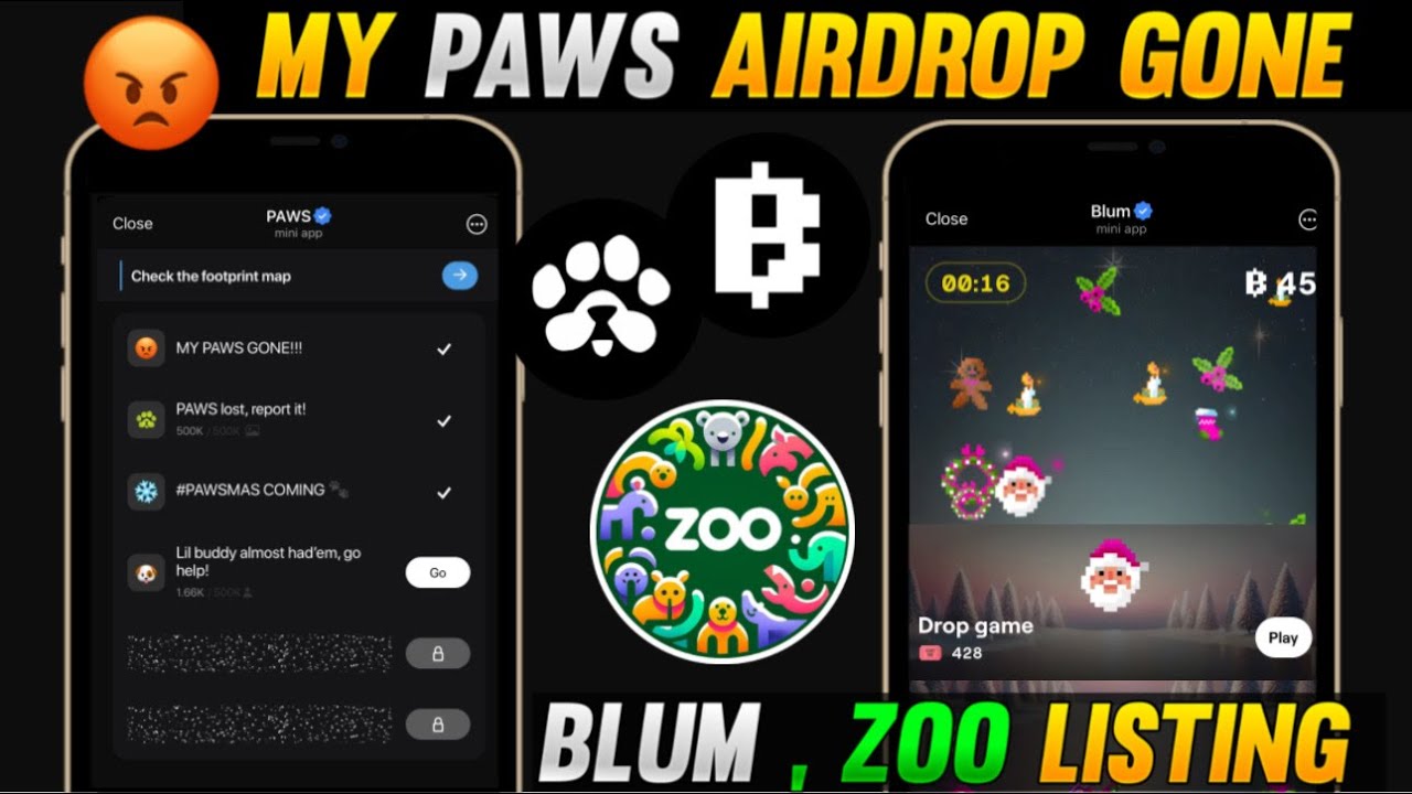🐾 PAWS RUINED DROP ? | Paws listing date ?| Blum listing date ?| Zoo Airdrop Listing 31st January?