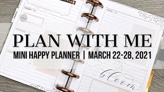 Plan with Me | Mini Happy Planner | March 22-28, 2021 #happyplanner