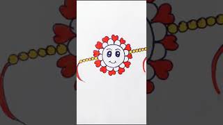 Raksha Bandhan drawing /how to draw rakhi #art #drawing #Rakshabandhan #shorts #rakhi.