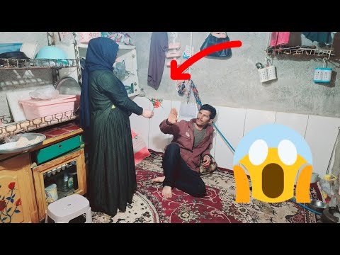 "Mr. Salar was cleaning when Fatima Khanum surprised everyone! From a broom to an unexpected gift! 😯