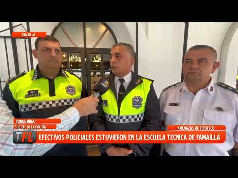EFECTIVOS POLICIALES ESTUVIERON EN LA ESCUELA TECNICA DE FAMAILLA 17-04-2026