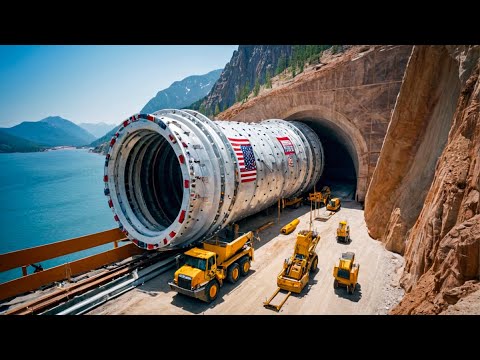 America's secret machine! They drill the mountain in one day!