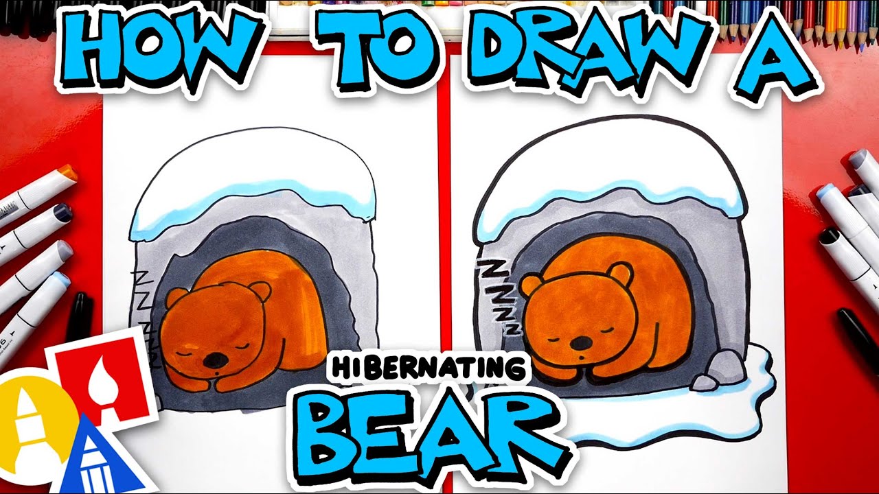 How To Draw A Hibernating Bear