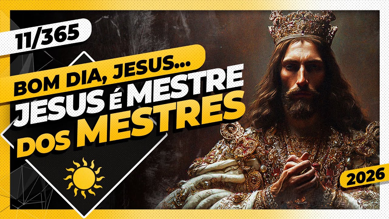 JESUS É MESTRE DOS MESTRES- Bom dia, Jesus! 11/365 (2026)