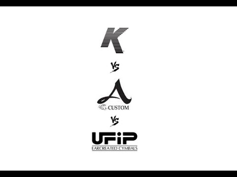 Cymbals comparison - Zildjian A VS Zildjian K VS UFIP (rough, bionic and class)