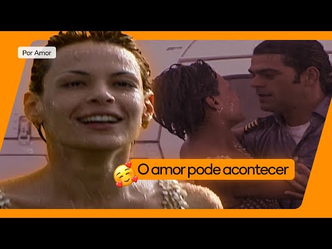 MILENA E NANDO TOMAM BANHO DE CHUVA | POR AMOR | GLOBOPLAY NOVELAS