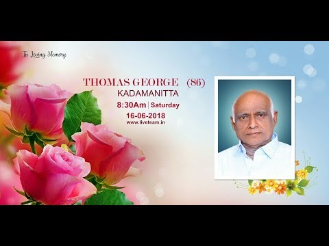 Thomas George (86) Funeral Service Live