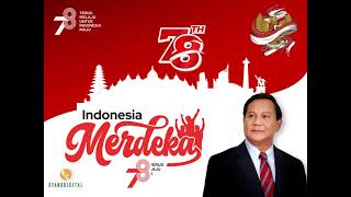 Download lagu VIDEO  UCAPAN HUT RI 78 BAPAK PRABOWO  | VIDEO UCAPAN KEMERDEKAAN INDONESIA 2023 | DIRGAHAYU ke 78 mp3