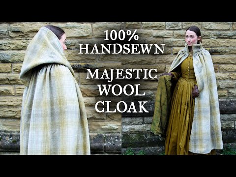 I Hand Sewed a Majestic Winter Wool Cloak