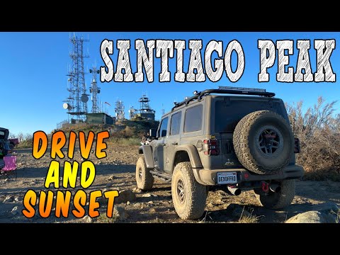 Afternoon Off Road Drive To Santiago Peak To Catch The Sunset. Trail Re-Opens After Being Closed
