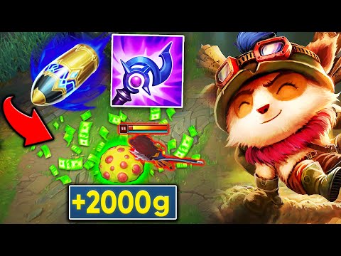 Teemo but my Shrooms explode with Money and make me rich (+2,500 FREE GOLD)