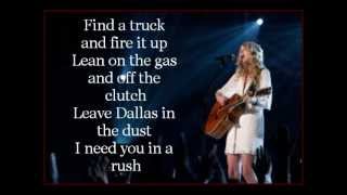 Taylor Swift Run Lyrics