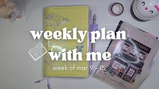 march week 2 plan with me | trying an all-in-one planner | hobonichi cousin | weekly set-up