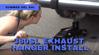 1983 380SL (R107)  Exhaust Hanger Replacement