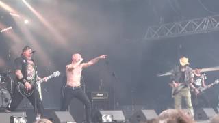 DISCHARGE @ HELLFEST, CLISSON  18 06 16  PROTEST AND  SURVIVE HYPE OVERLOAD