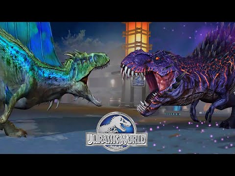THE GIANT ALLONOGMIUS MAX LEVEL 40 VS OMEGA 09 (DINOSAUR BOSS BATTLE) || JURASSIC WORLD THE GAME
