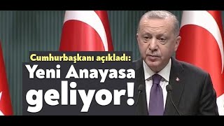 CUMHURBAŞKANI RECEP TAYYİP ERDOĞAN'DAN SÜPRİZ AÇIKLAMA ! YENİ ANAYASA İÇİN HERŞEY HAZIR  DEDİ .