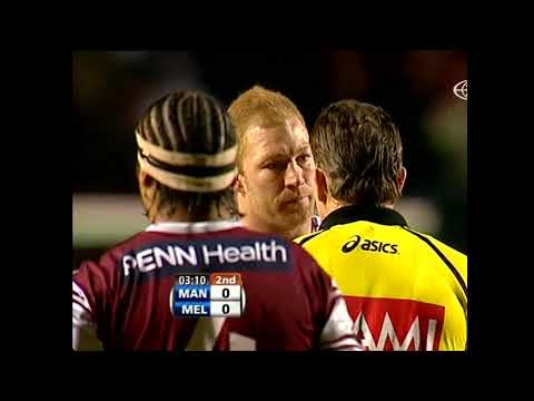 Michael Crocker vs Brent Kite - Manly vs Storm FIGHT!! 2008