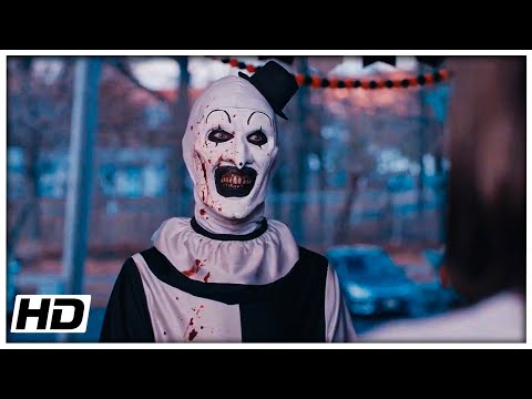 "Allie Meets Art The Clown" SCENE - Terrifier 2 (2022) - Movie Clip 4K