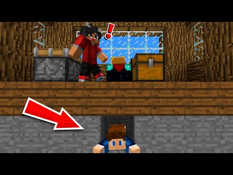 Vi Fandt En Hemmelig Base Under Huset I Minecraft!