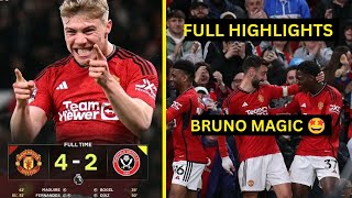 🔴🟡 Manchester United vs Sheffield United (4-2) FULL HIGHLIGHTS,Bruno Fernandes,Maguire,Hojlund goals
