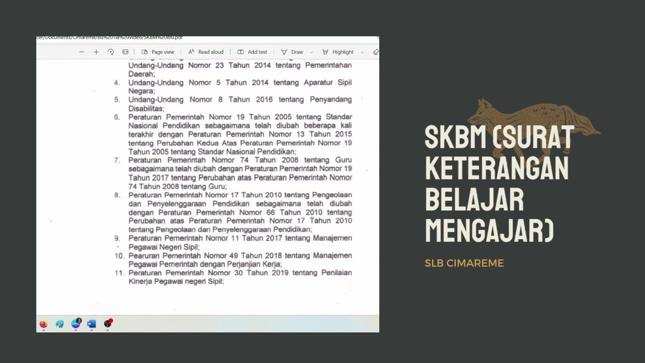 SKBM (Surat Keputusan Belajar Mengajar)