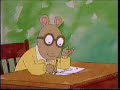 Opening And Closing To Arthur S Eyes 1997 VHS