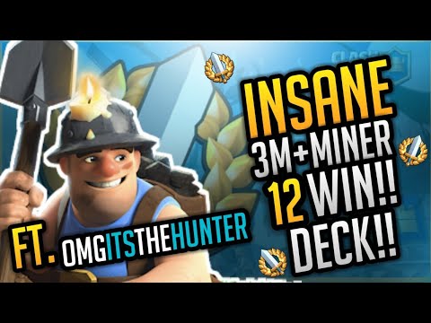 INSANE META 12 WIN DECK- MINER-3M-ZAPPIES • PRO GAMEPLAY • FT. OMGitsTheHunter