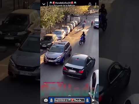 MotoCross vs Police #LaPaillade #montpellier