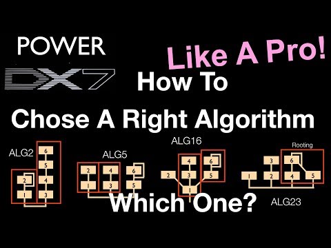 How To Learn Yamaha DX7 Like A Pro, BT - How To Pick A Right Algorithm Like A Pro