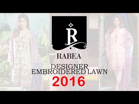 Rabea - Designer Embroidered Lawn 2016