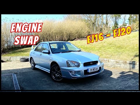 Restaurierung des Subaru Impreza, Motortausch EJ16 – EJ20