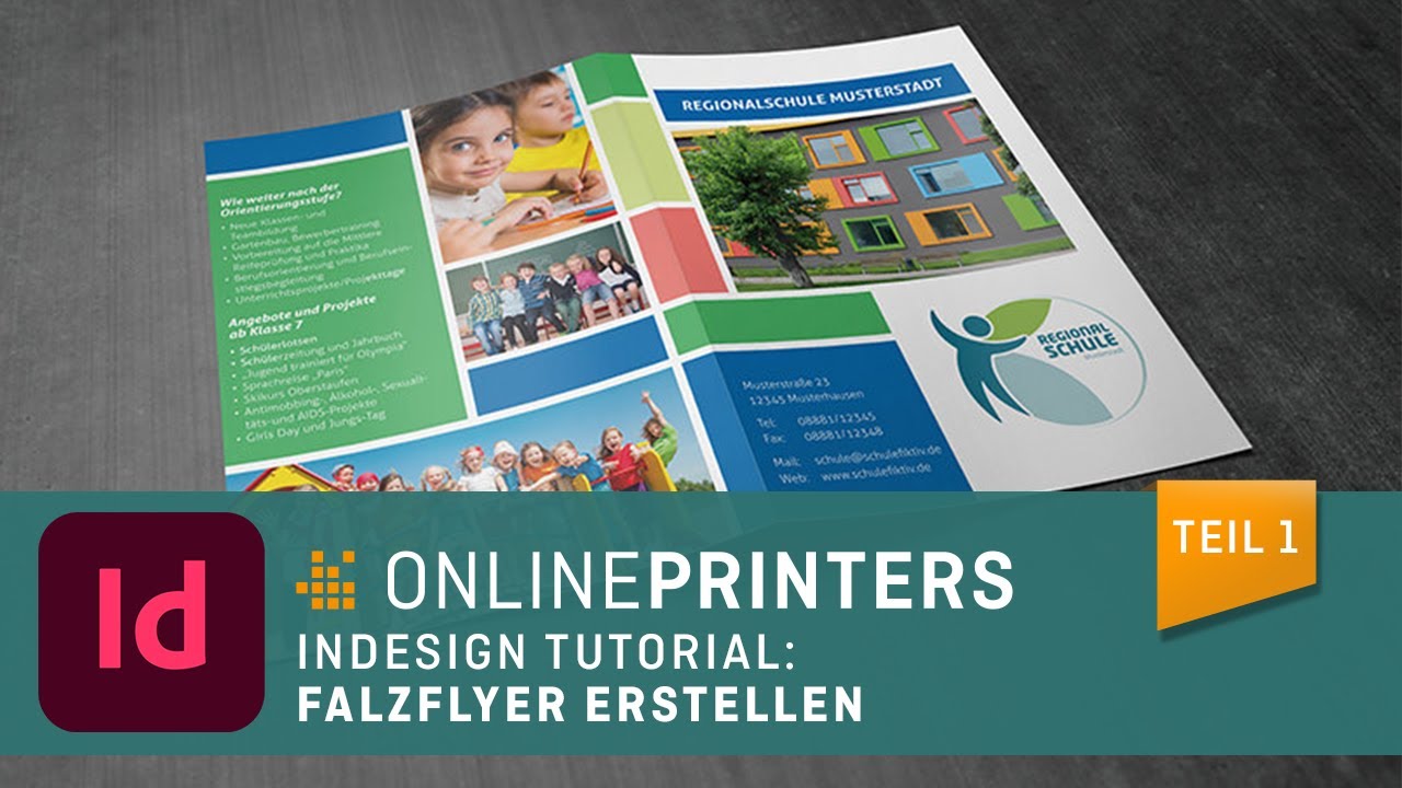 Indesign Tutorial 1 Bruch Falzflyer Gestalten