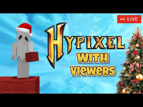 EPIC Live Minecraft Hypixel Christmas with Mr Heller!