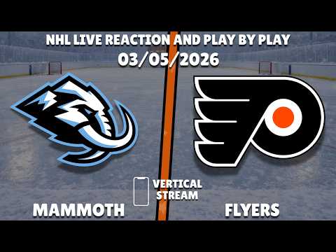 Flyers vs Mammoth | Philadelphia Flyers vs Utah Mammoth | Live Reaction 📱