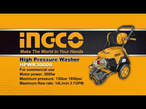 How to use Ingco Commercial High Pressure Washer 1850PSI