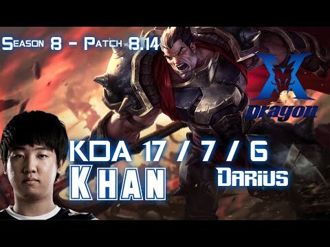 KZ Khan DARIUS vs MALPHITE Top - Patch 8.14 KR Ranked