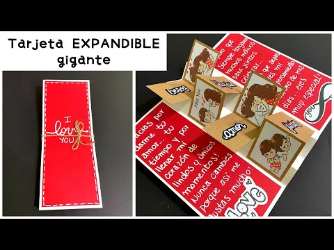 Tarjeta expandible gigante 3D