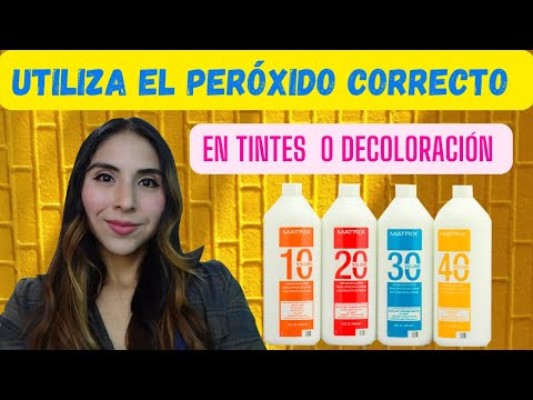 Que Volumen de Peróxido usar para Tintes y Decoloraciones 10V. 20V. 30V o 40V.