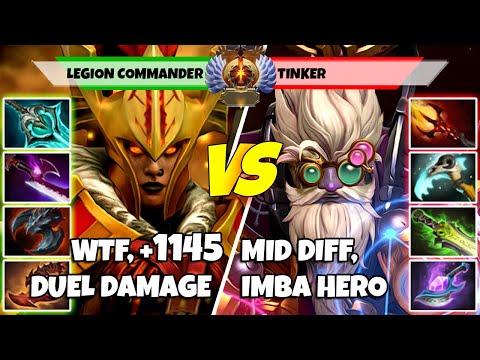 LEGION COMMANDER (Off) vs TINKER (Mid) - Epic Battle Of Immortal Rank Dota 2 Players - Z Dota 2