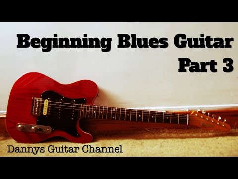 Beginning Blues Guitar Part 3 -Lead Guitar Lesson - Eminor Pentatonic Scale (Fretted)