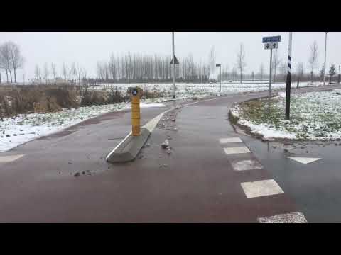RijnWaalPad in de winter