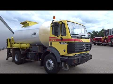 Top Trucks, 3993 Mercedes-Benz SK 2024Acmar Bitumen spray pumpe, Asphaltspritze - 6 Cilinder 240 PK