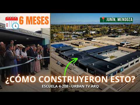 ¿CÓMO CONSTRUYERON UNA ESCUELA ENTERA EN SOLO 6 MESES EN MENDOZA?