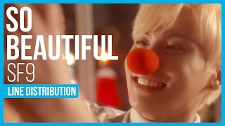 SF9 - So Beautiful Line Distribution (Color Coded) | KPOP Christmas Countdown