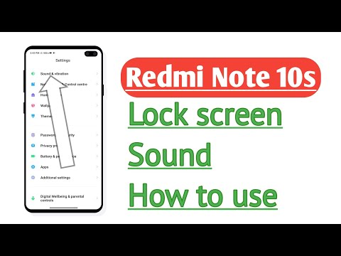 Redmi Note 10s , Lock screen Sound tips and tricks